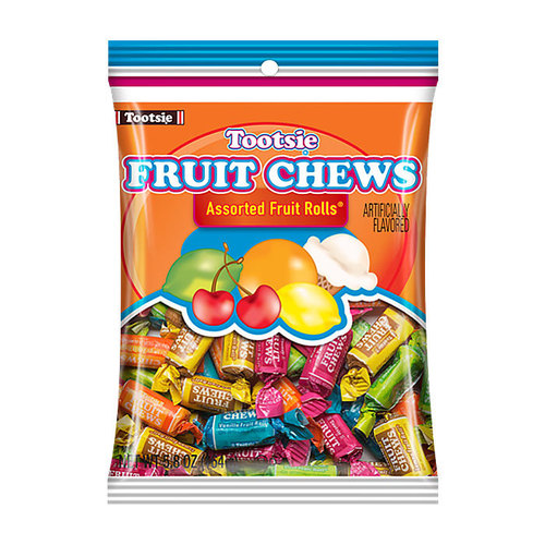 Tootsie Assorted Fruit Flavor Fruit Chews Candy
