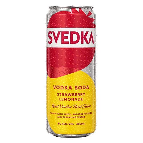 Svedka Vodka + Soda • Strawberry Lemonade 4pk355ml