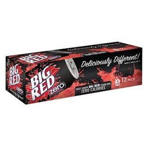Big Red Soda • Zero 12 oz 12 Pack