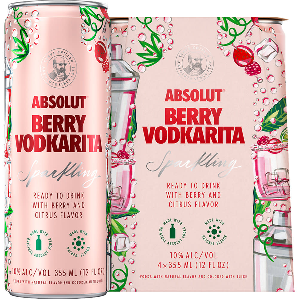 Absolut Cocktails • Berry Vodkarita 4pk12oz