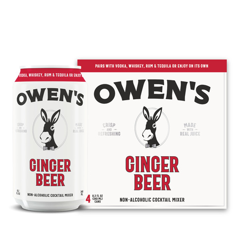 Owen's Mixers Ginger Beer Can