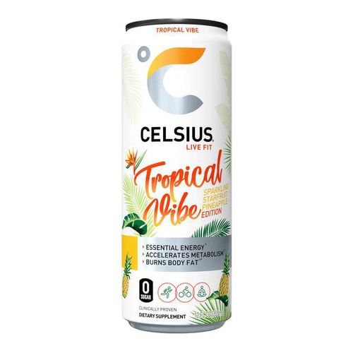 Celsius Sparkling Nocarb Energy Drink • Tropical Vibe