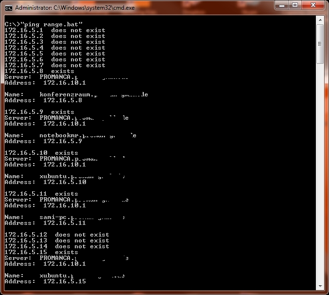 ping IPrange in CMD/DOS Script Center Spiceworks