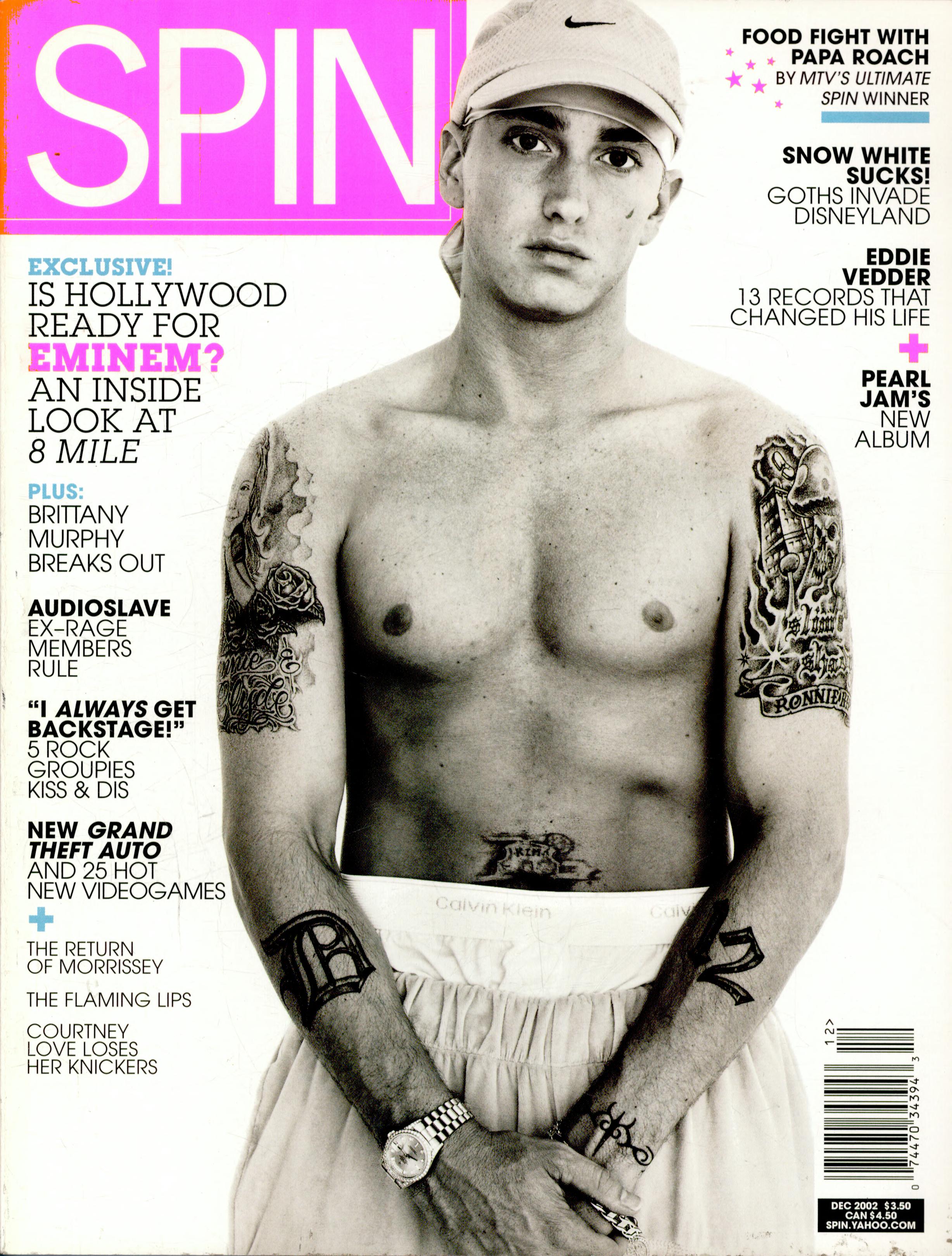 Behind Blue Eyes Spin's 2002 Eminem Cover Story SPIN