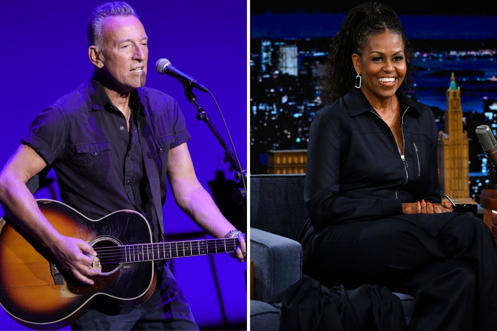 Michelle Obama Joins Bruce Springsteen for 'Glory Days' in Barcelona