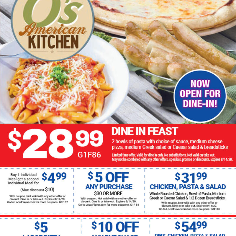 SNM O's American Kitchen Happy Hour/Specials SpotHopper