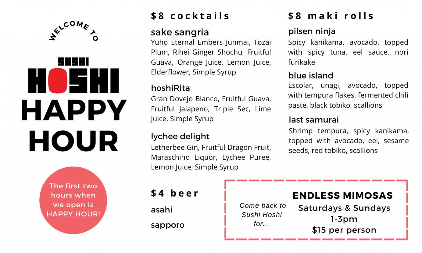 Sushi Hoshi Happy Hour