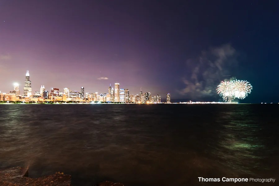 Chicago Fireworks from the Adler — Thomas Campone Photography