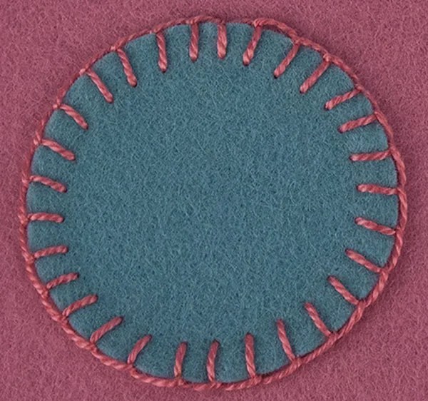 How To Applique Wool Felt Blanket Stitch Beginner Lesson 1 — Oliver