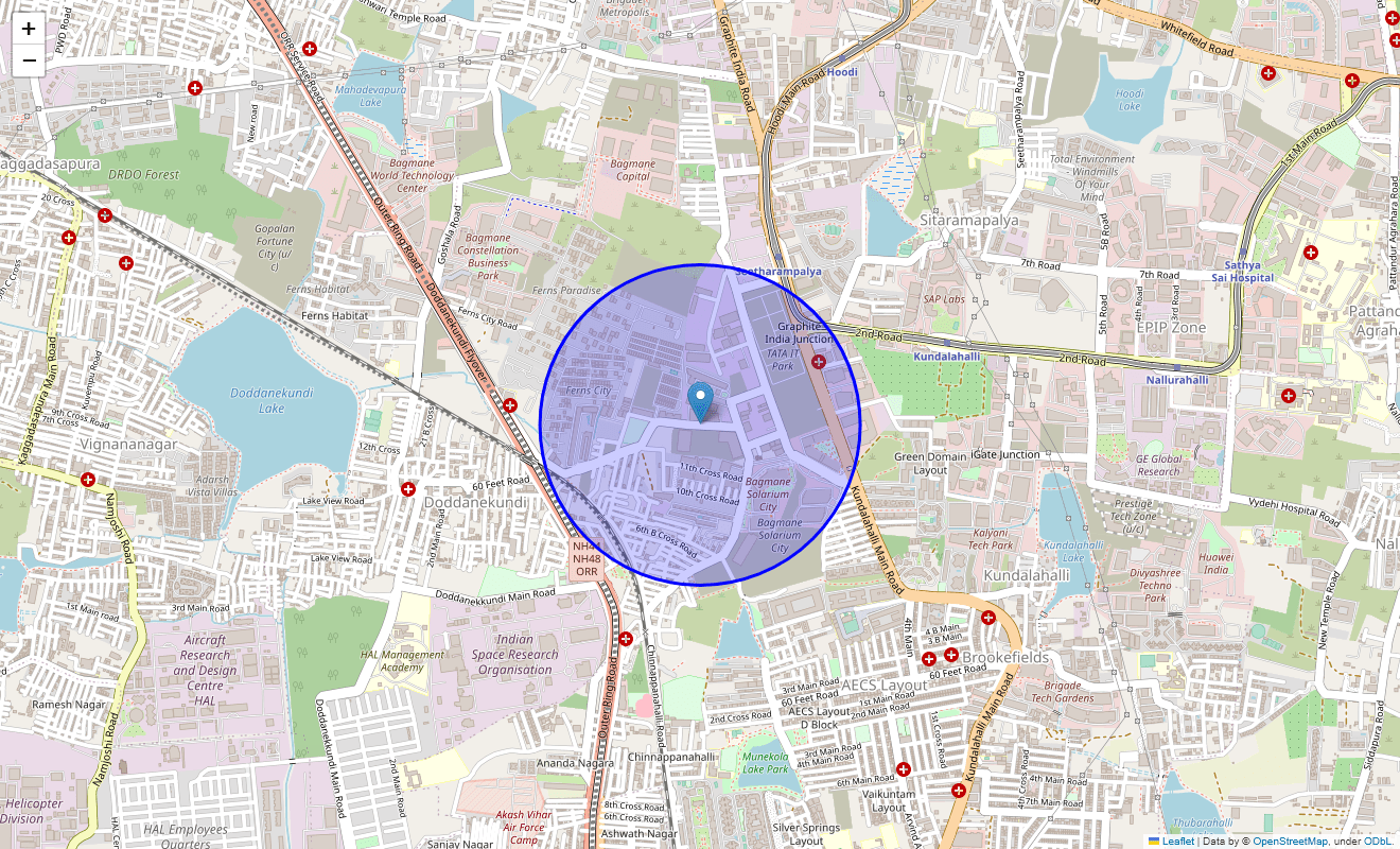 Pavani Divine in Hoodi, Bangalore 59.38 Lac Floor Plans, Location