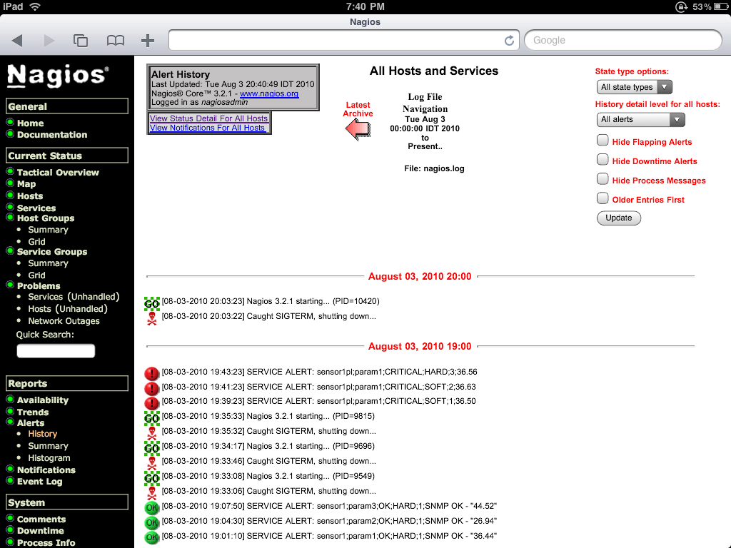 Integrate our sensors with Nagios