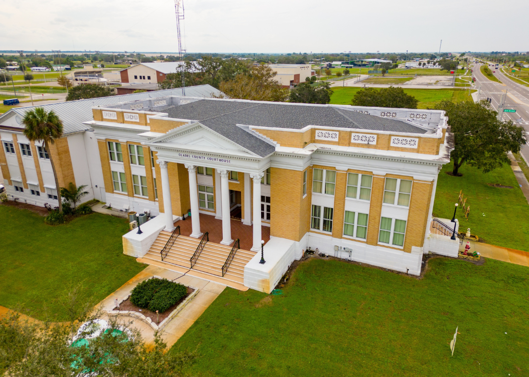 Warmest Decembers in Glades County, Florida History Stacker