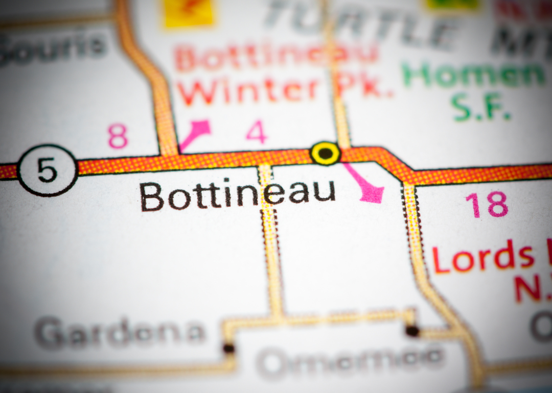 Warmest and Coldest Februaries in Bottineau County, North Dakota