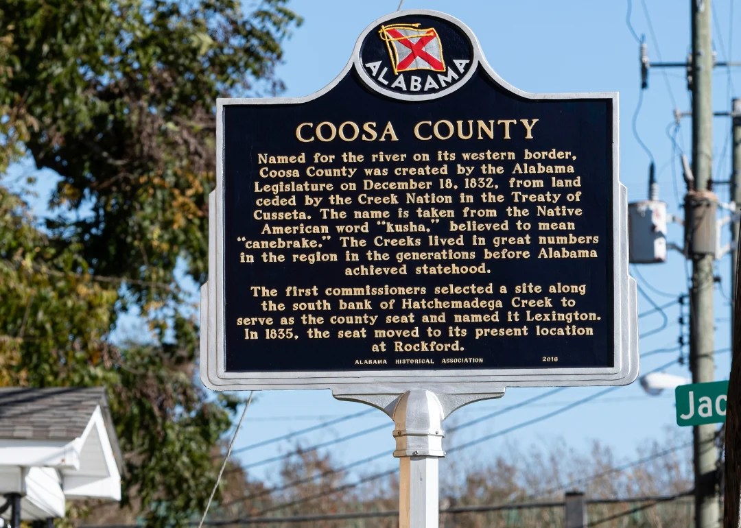 Warmest Decembers in Coosa County, Alabama History Stacker