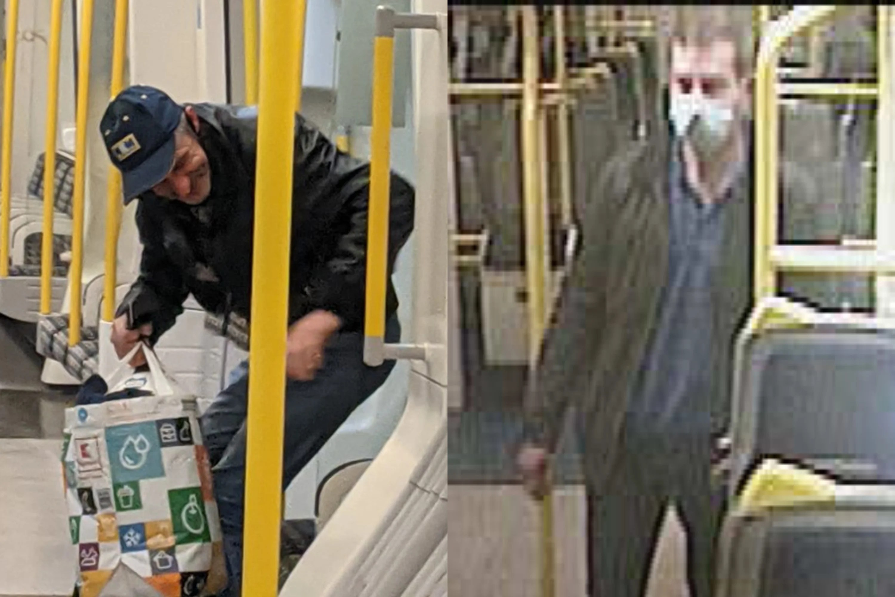 Police hunt two men suspected of exposing themselves on trains at