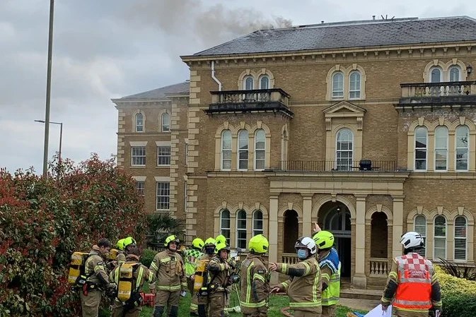 Princess Park Manor fire Firefighters rescue woman from blaze