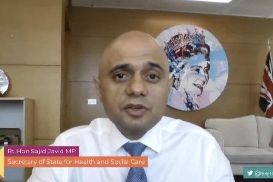 Sajid Javid pokes fun at Matt Hancock after his kiss caught on office