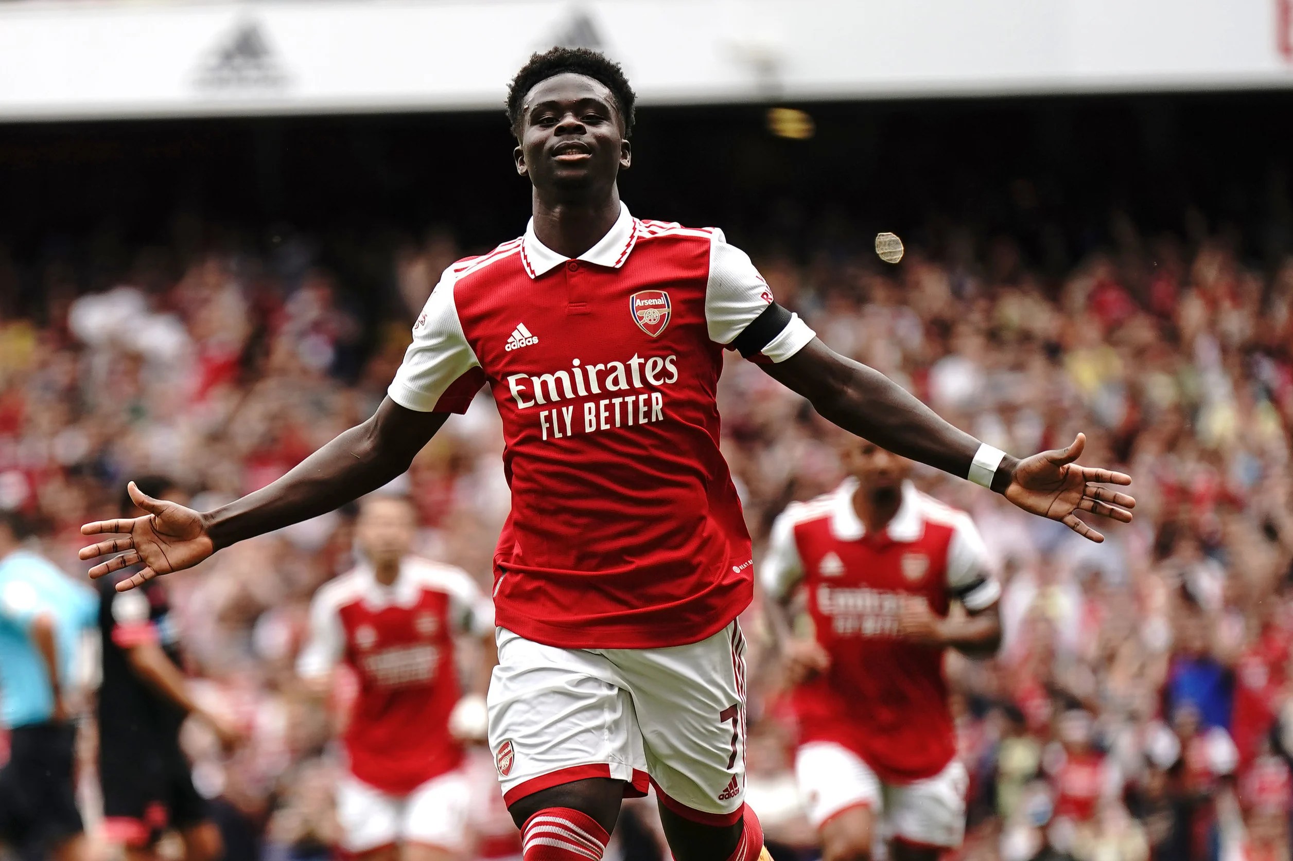 Arsenal star Bukayo Saka is only Premier League player up for Evening