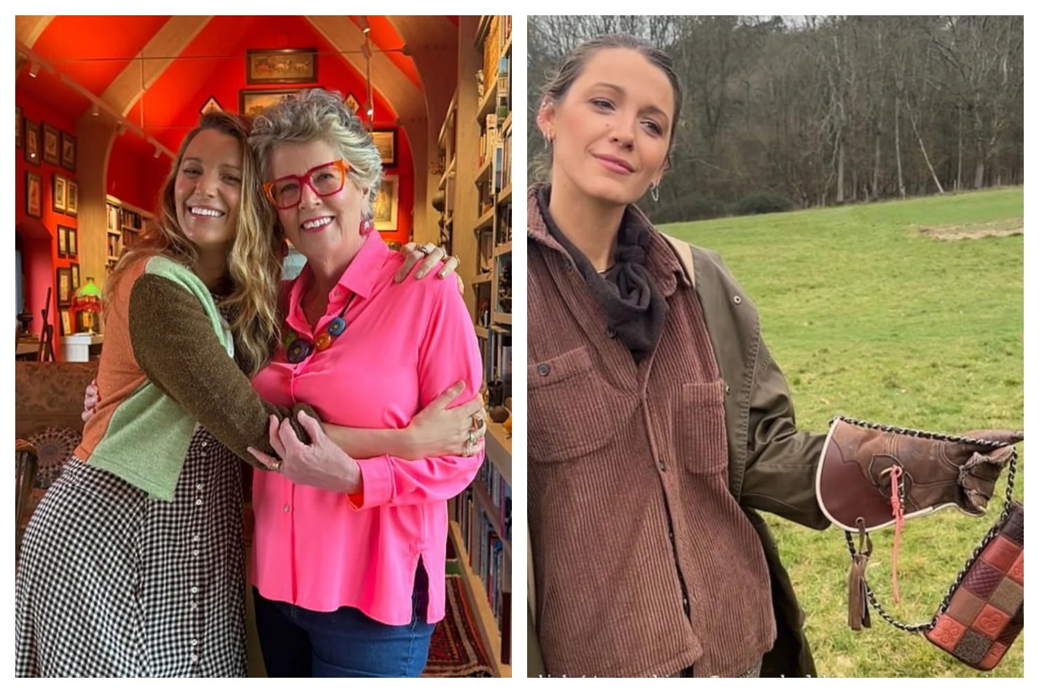 Blake Lively meets Prue Leith in the Cotswolds during 'best week' break