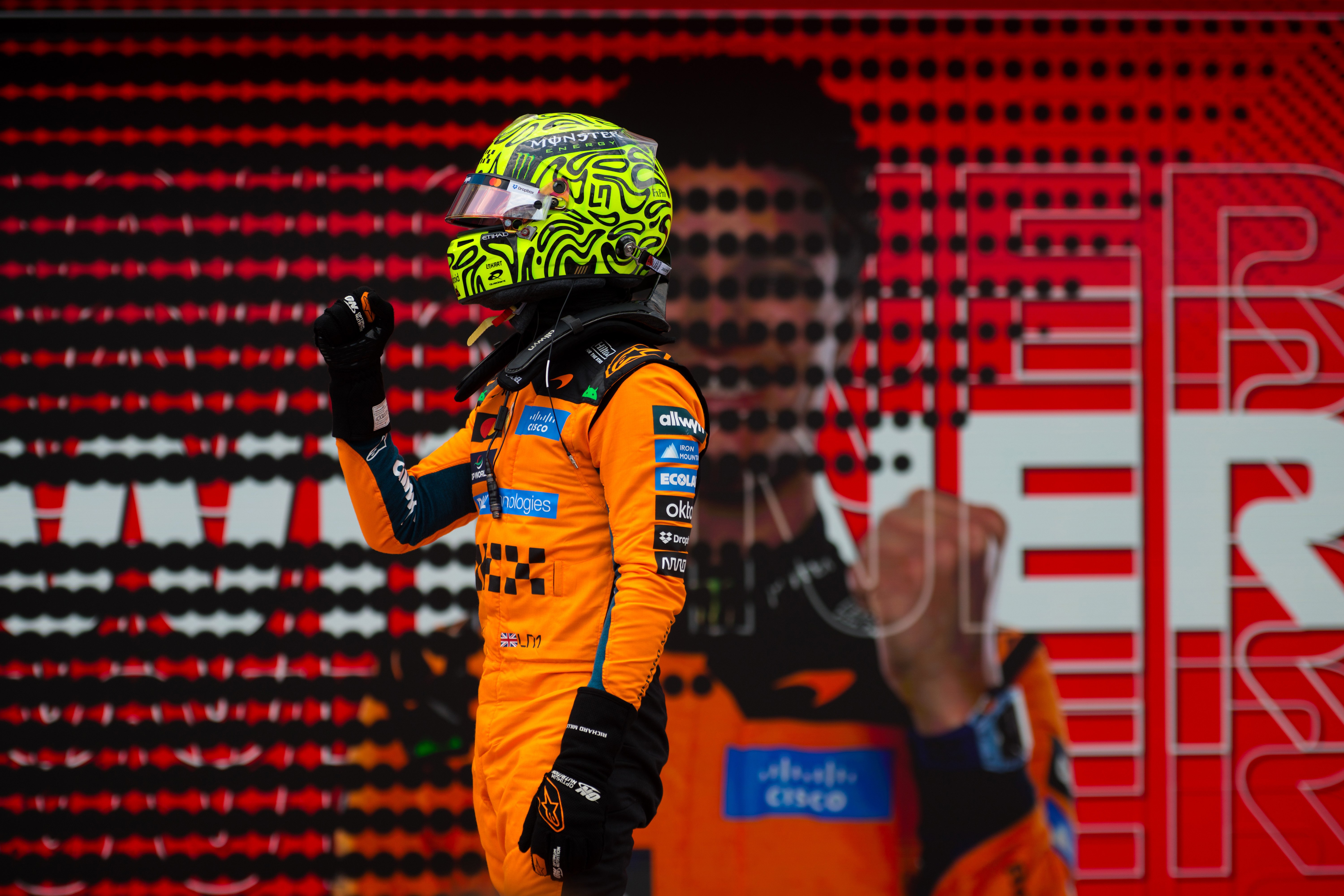Lando Norris eases to first win of season with victory in Miami Grand Prix sprint