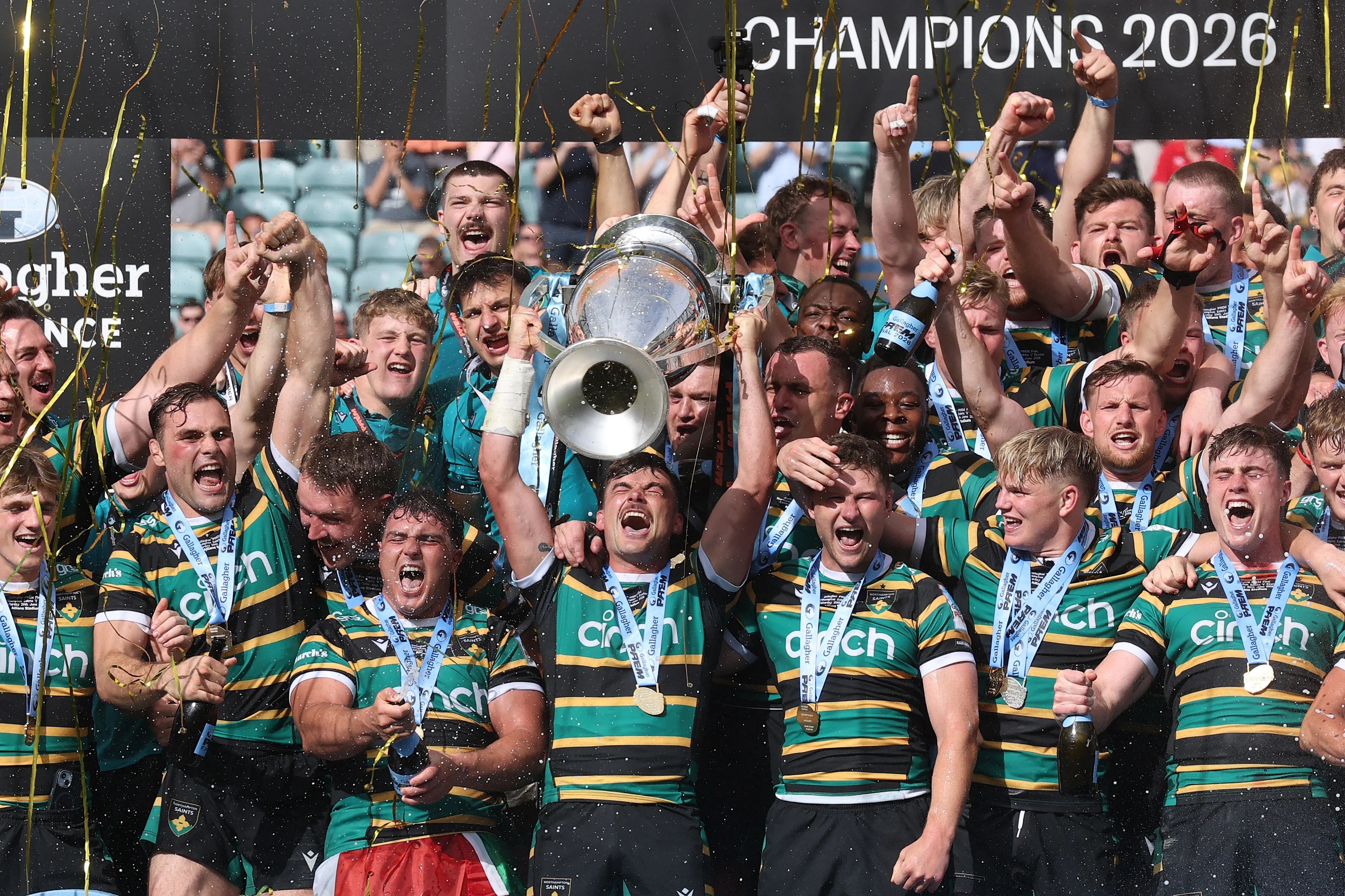 Northampton 26-17 Exeter: George Hendy stars as Saints pip Chiefs to Premiership title