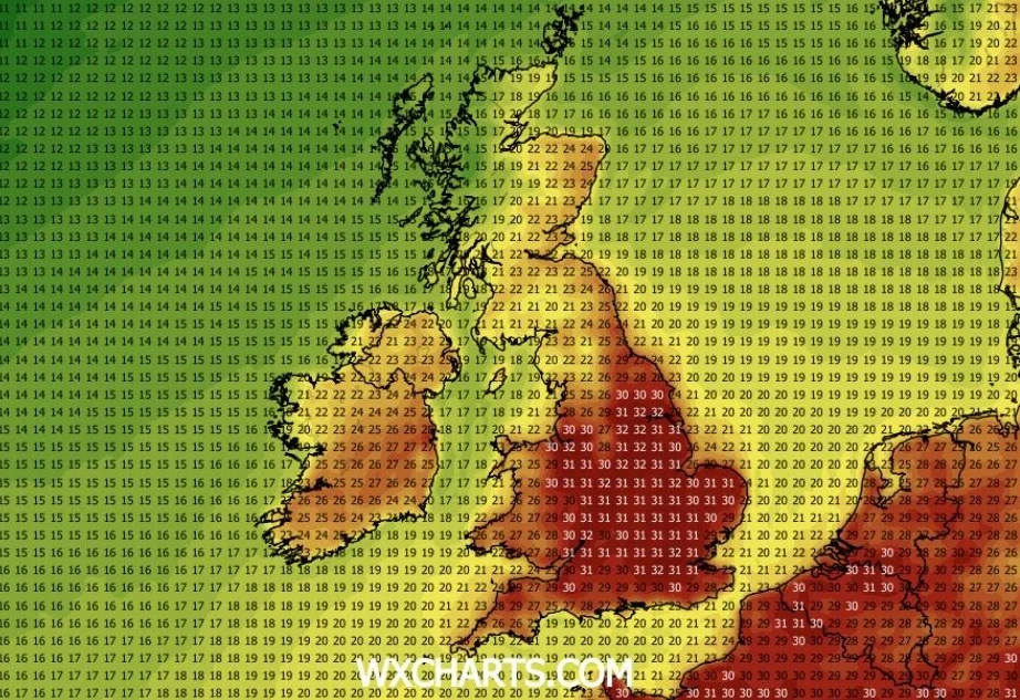 When is the next London heatwave? UK weather maps predict scorching eight days in July