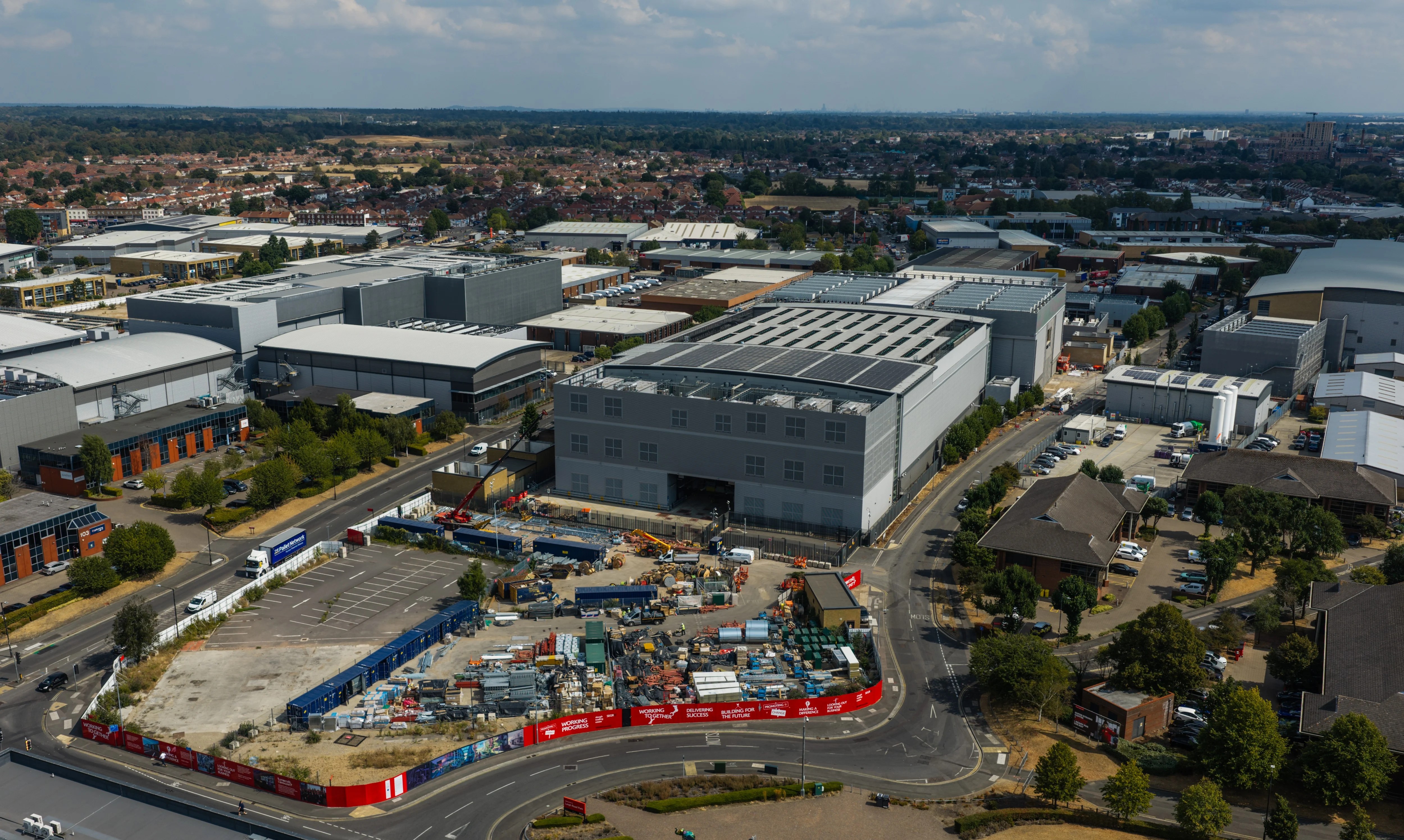 Why did the unfriendly data centres land in Slough?