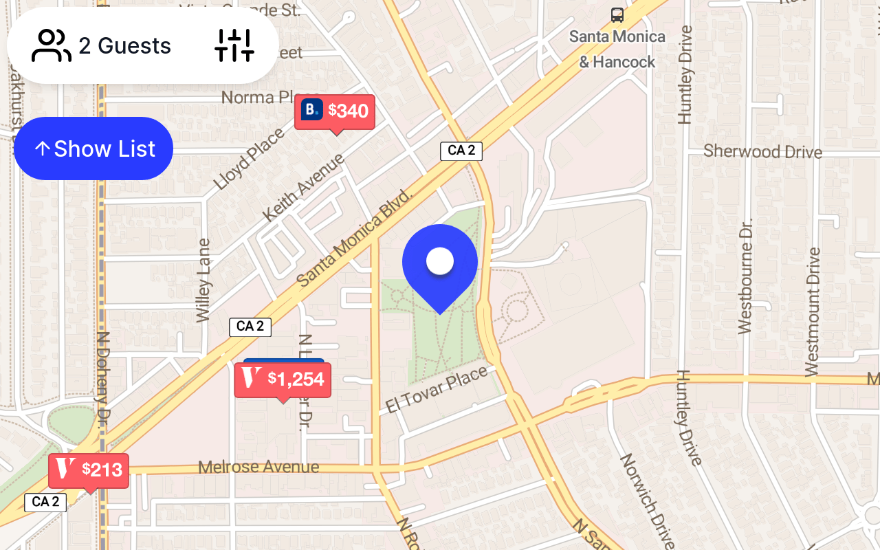 Places to stay near West Hollywood Park, 647, North San Vicente Boulevard, Norma Triangle, West