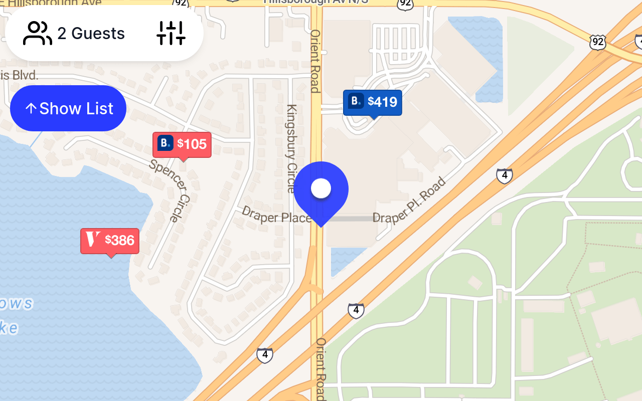 Places to stay near 5209, Orient Road, Tampa, Hillsborough County