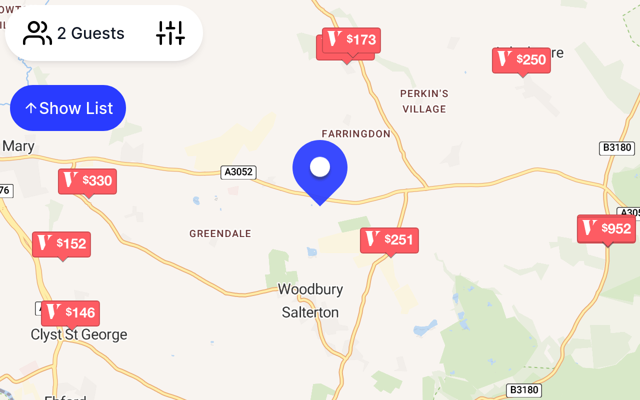 Places to stay near Greendale Farm Cafe, Sidmouth Road, Exeter, Devon, England, EX5 2JU, United