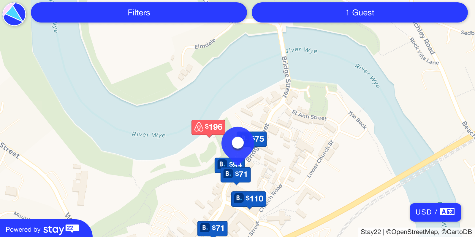 Places to stay near Three Tuns, Bridge Street, Chepstow, Monmouthshire, Wales, NP16 5GA, United