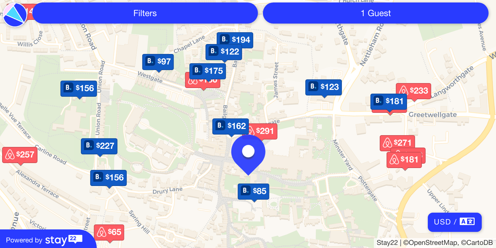 Places to stay near The Deanery, Minster Yard, New Boultham, Lincoln