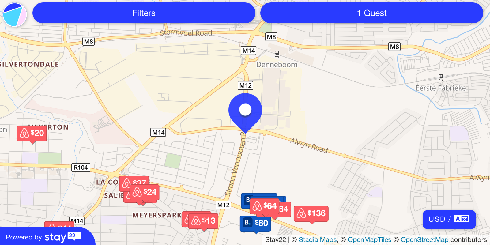 Places to stay near Alwyn Road, Tshwane Ward 86, Pretoria, City of