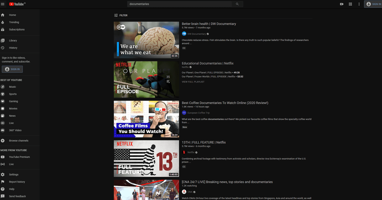 Best sites to watch documentaries in 2020 & + Like