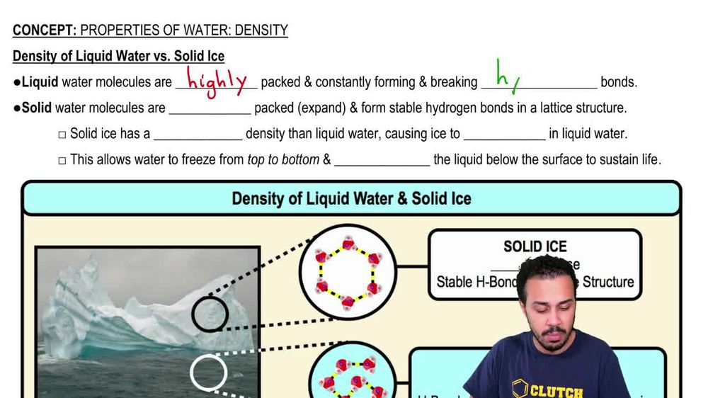 Why does ice float in water? Zaidan and Charles Morton