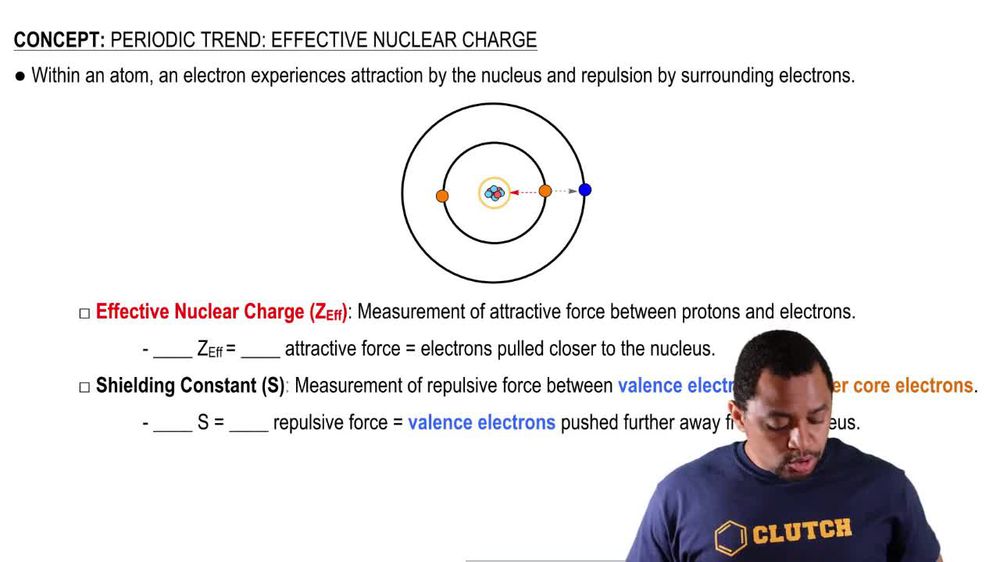 Which experience a greater effective nuclear charge the valence