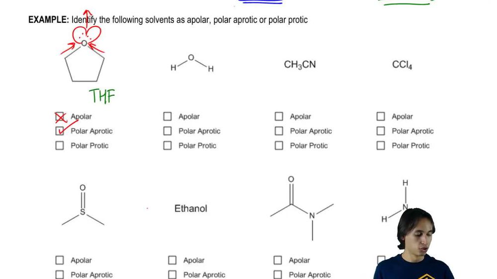 The difference between protic vs. aprotic solvents. Pearson+ Channels