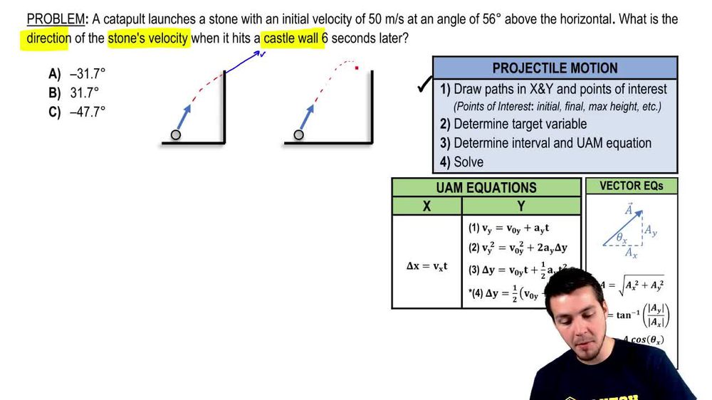 A rookie quarterback throws a football with an initial upward vel