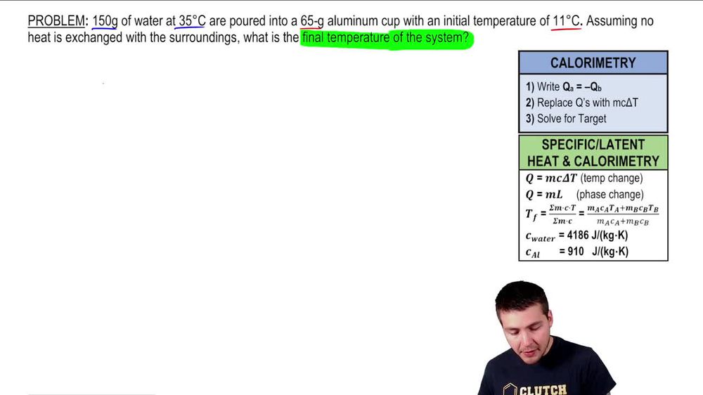 Calorimetry Concept, Examples and Thermochemistry How to Pass C... Pearson+ Channels