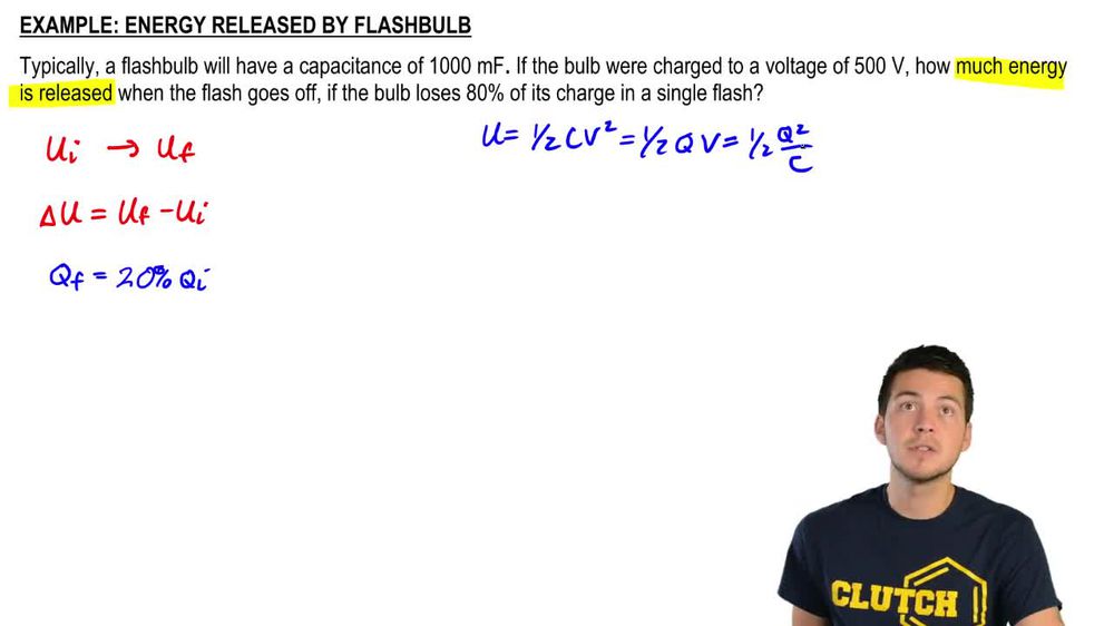 Energy stored in capacitor derivation (why it's not QV) Electro