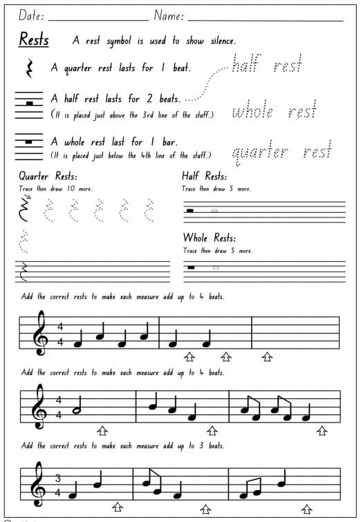 Rests Activity Sheet Studyladder Interactive Learning Games Rests Activity Sheet Studyladder Interactive Learning Games