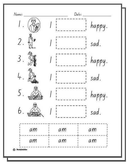 I Am Happy -Follow Up Activity Sheets - Studyladder Interactive