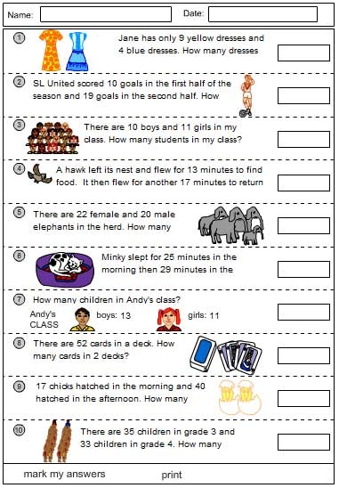 Problem solving using addition - Studyladder Interactive Learning Games