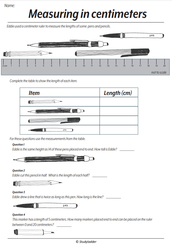Measuring with a ruler (cm) Studyladder Interactive Learning Games