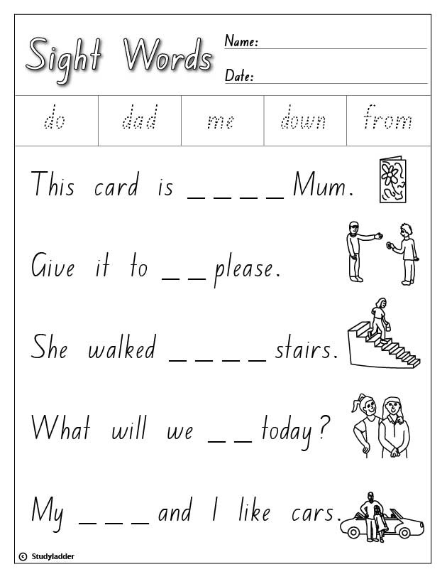 High Frequency Sight Words List 11 - Studyladder Interactive Learning Games