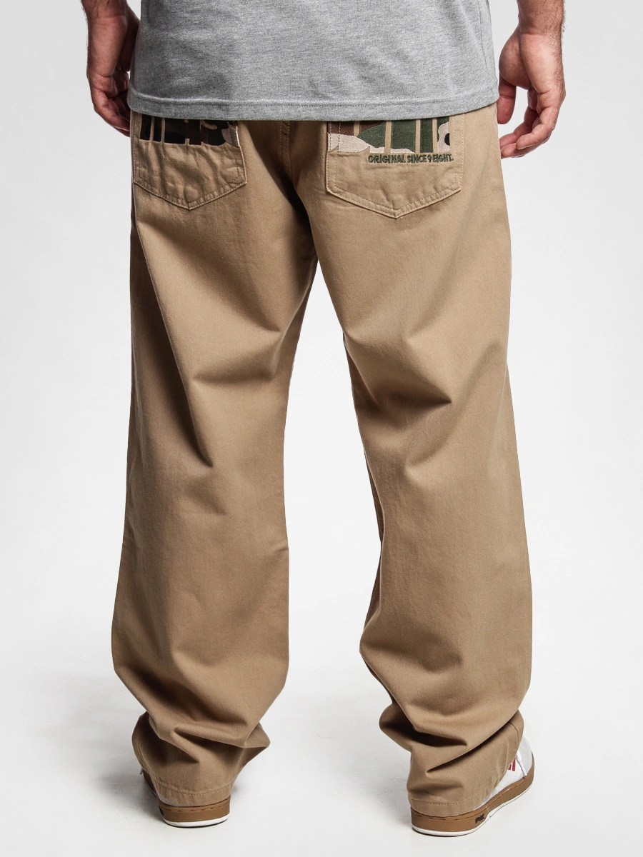 MassDnm Pants Jeans Wood Baggy (khaki)