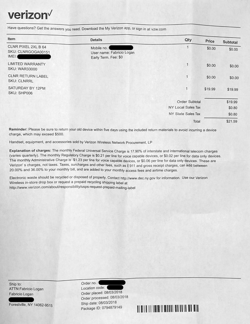 33 Verizon Wireless Return Shipping Label Labels Database 2020