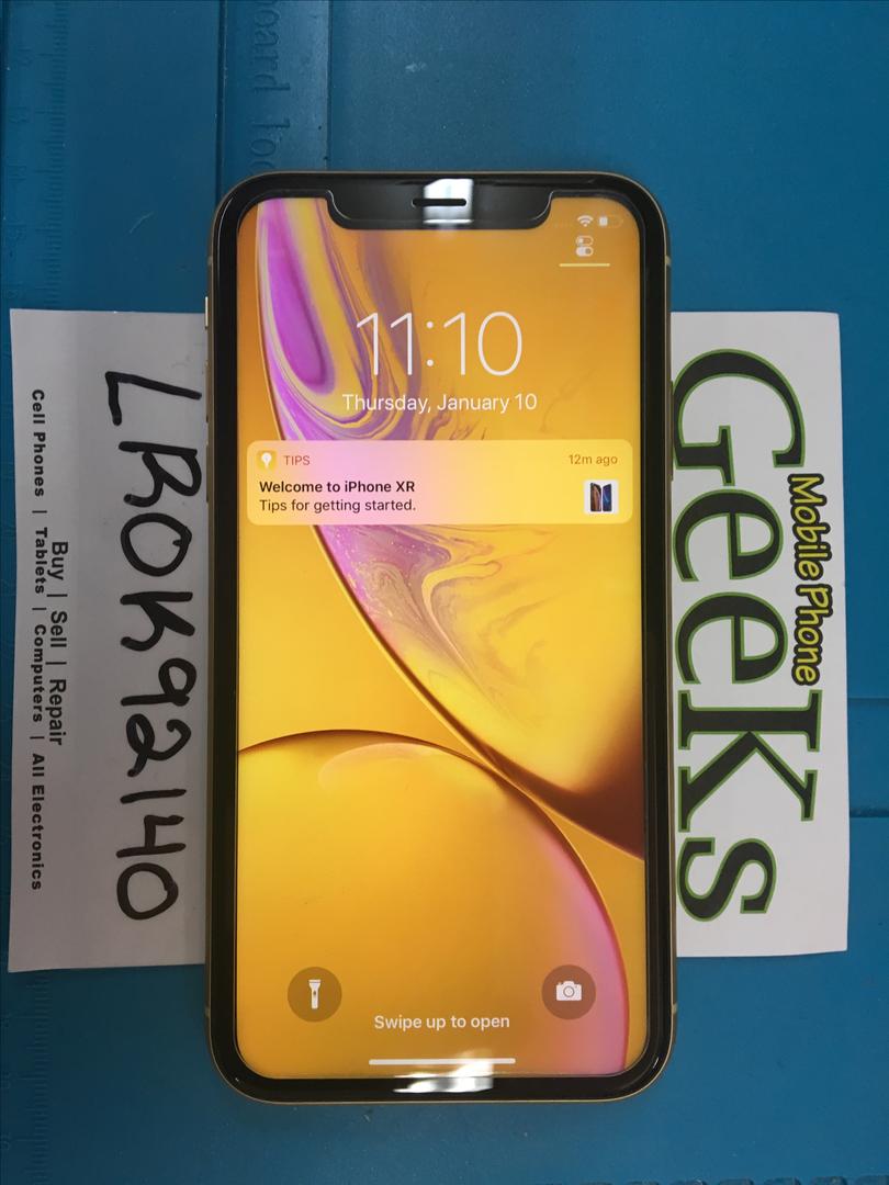 Apple iPhone Xr Verizon, Yellow, 64GB, A1984 LROK92140 Swappa