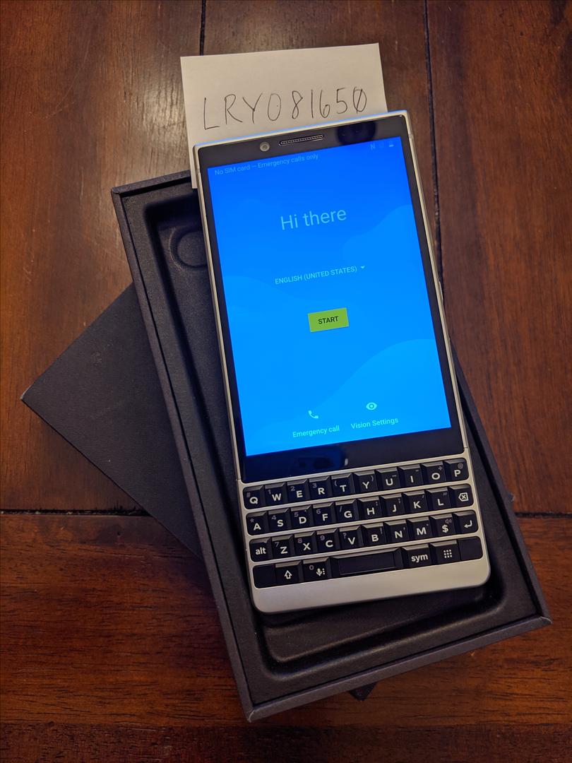 Blackberry Key2 Unlocked, Silver, 64GB, BBF1002 LRYO81650 Swappa