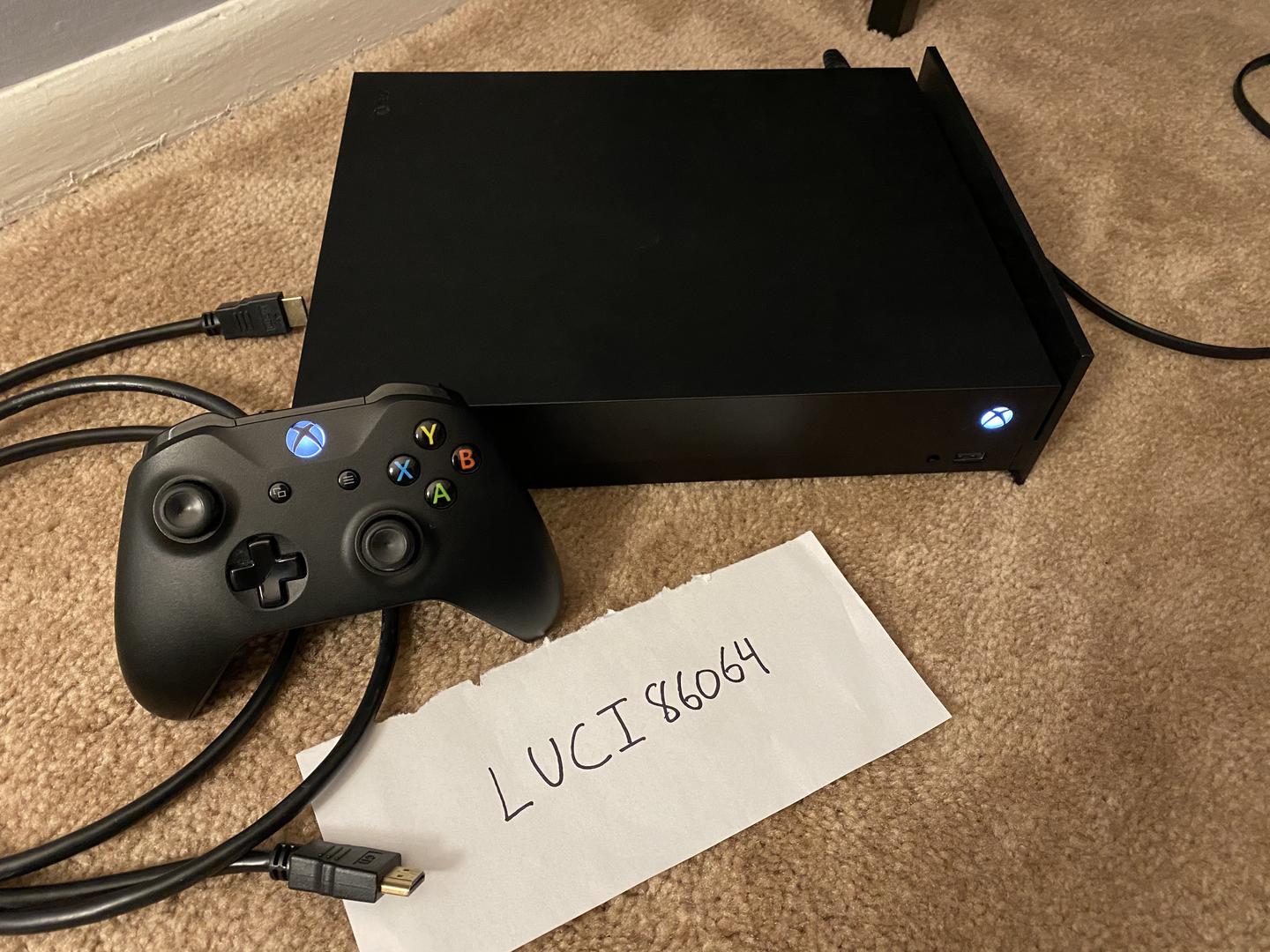 Xbox One X (2017) Black, Standard LUCI86064 Swappa